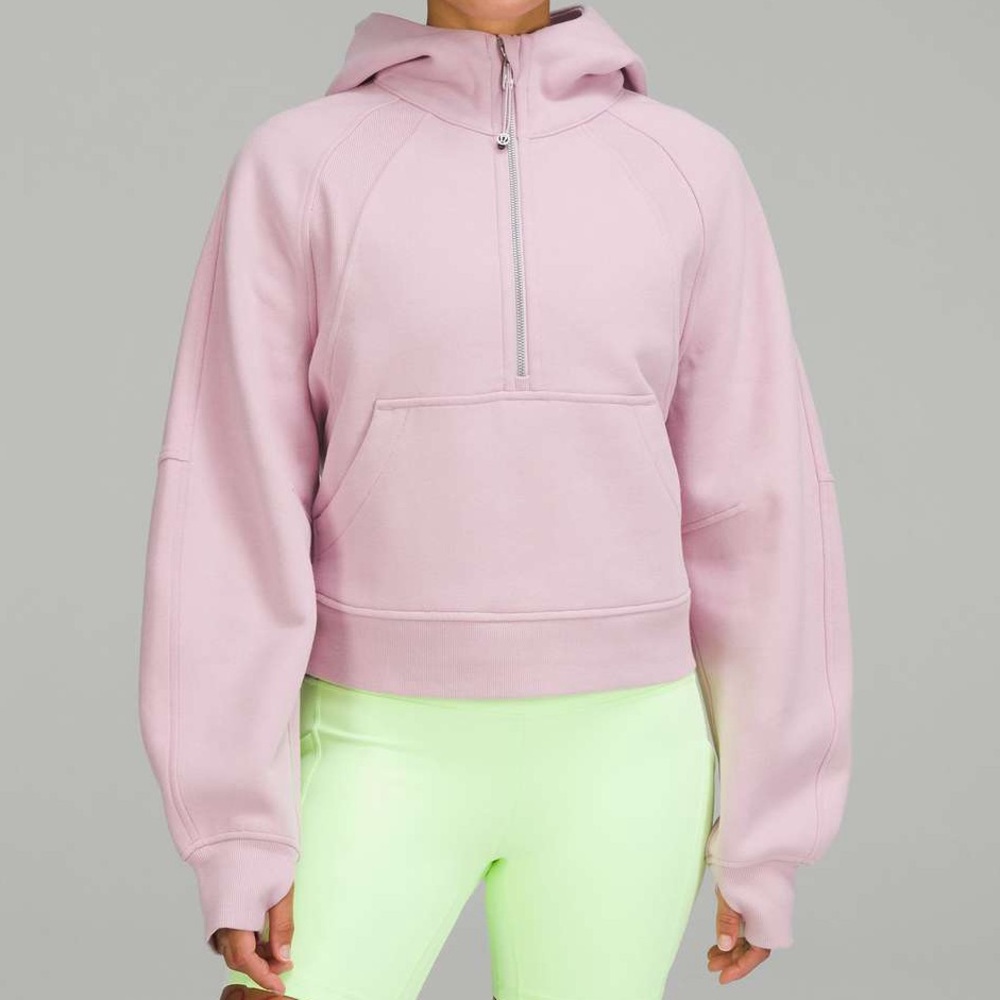 Lululemon Pink Peony Hooded Scuba